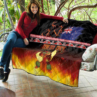 Aotearoa Siva Afi Quilt Tribal Performers of Aotearoa Fire Knife Dancing