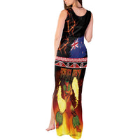 Aotearoa Siva Afi Tank Maxi Dress Tribal Performers of Aotearoa Fire Knife Dancing LT03 - Polynesian Pride