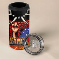 Personalised Samoan Spirit - Samoa Tribal Heritage 4 in 1 Can Cooler Tumbler