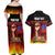 Personalised Samoan Spirit - Samoa Tribal Heritage Couples Matching Off Shoulder Maxi Dress and Hawaiian Shirt