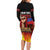 Personalised Samoan Spirit - Samoa Tribal Heritage Family Matching Long Sleeve Bodycon Dress and Hawaiian Shirt