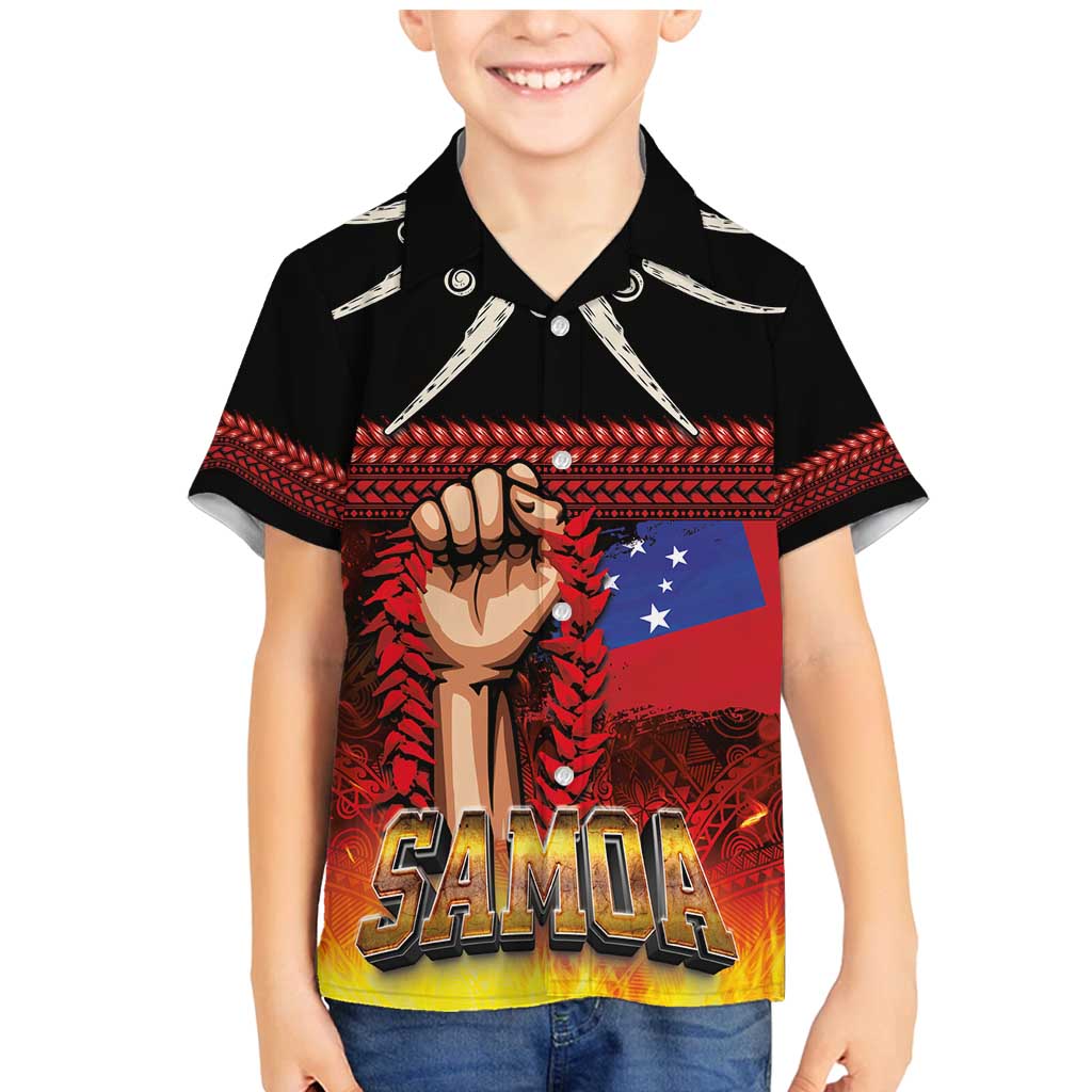 Personalised Samoan Spirit - Samoa Tribal Heritage Family Matching Mermaid Dress and Hawaiian Shirt