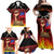 Personalised Samoan Spirit - Samoa Tribal Heritage Family Matching Off Shoulder Maxi Dress and Hawaiian Shirt