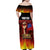 Personalised Samoan Spirit - Samoa Tribal Heritage Family Matching Off Shoulder Maxi Dress and Hawaiian Shirt