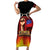 Personalised Samoan Spirit - Samoa Tribal Heritage Family Matching Short Sleeve Bodycon Dress and Hawaiian Shirt