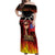 Personalised Samoan Spirit - Samoa Tribal Heritage Off Shoulder Maxi Dress