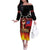 Personalised Samoan Spirit - Samoa Tribal Heritage Off The Shoulder Long Sleeve Dress