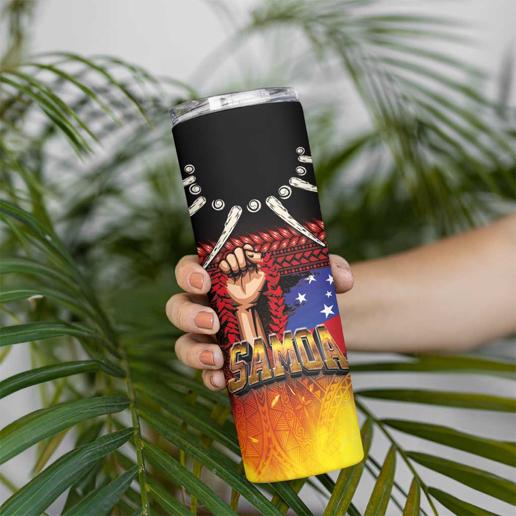 Personalised Samoan Spirit - Samoa Tribal Heritage Skinny Tumbler