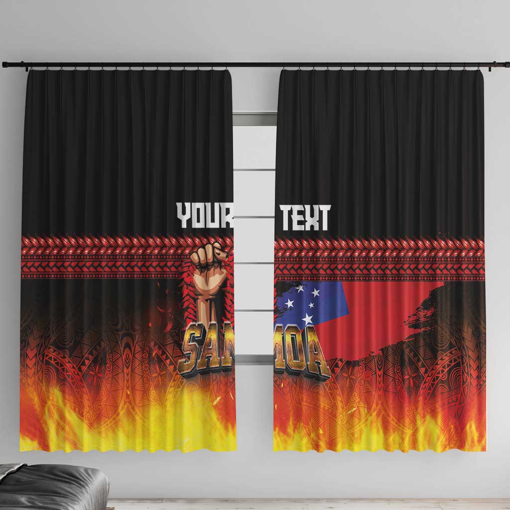 Personalised Samoan Spirit - Samoa Tribal Heritage Window Curtain