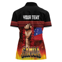 Personalised Samoan Spirit - Samoa Tribal Heritage Women Polo Shirt
