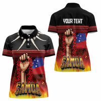 Personalised Samoan Spirit - Samoa Tribal Heritage Women Polo Shirt
