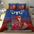 Proud of Samoa Bedding Set Ula Nifo with Samoa 685 and Hibiscus Tapa Tribal Pattern