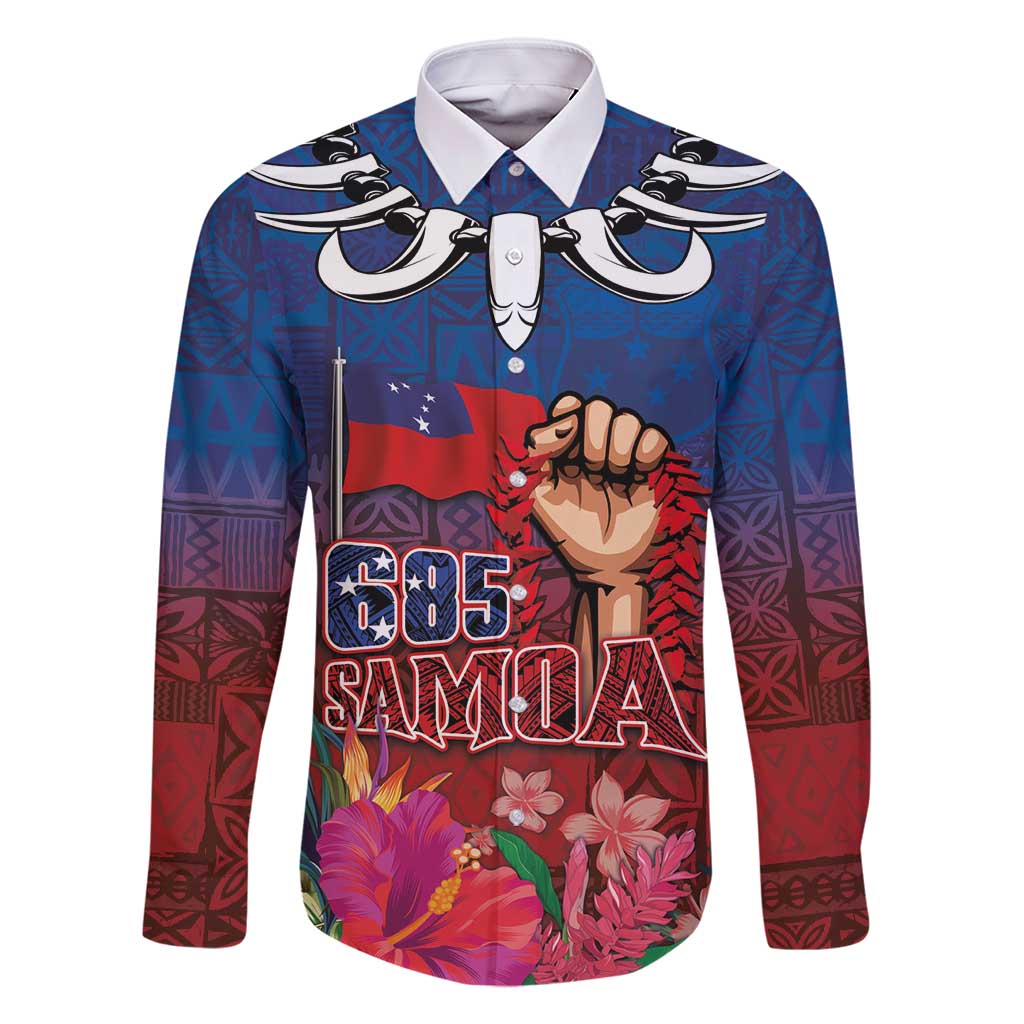 Proud of Samoa Family Matching Mermaid Dress and Hawaiian Shirt Ula Nifo with Samoa 685 and Hibiscus Tapa Tribal Pattern