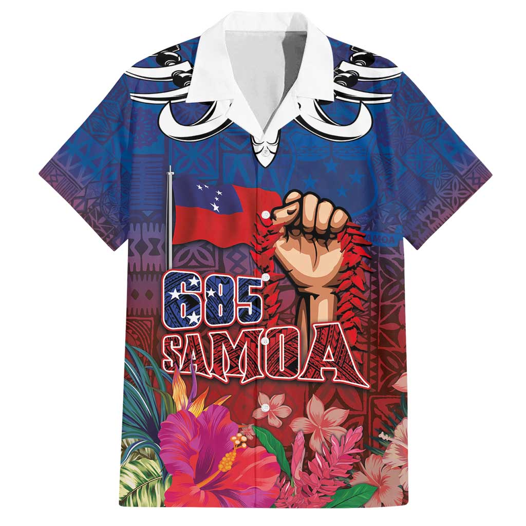 Proud of Samoa Family Matching Puletasi and Hawaiian Shirt Ula Nifo with Samoa 685 and Hibiscus Tapa Tribal Pattern