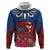 Proud of Samoa Hoodie Ula Nifo with Samoa 685 and Hibiscus Tapa Tribal Pattern