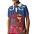 Proud of Samoa Kid Polo Shirt Ula Nifo with Samoa 685 and Hibiscus Tapa Tribal Pattern