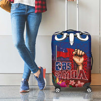 Proud of Samoa Luggage Cover Ula Nifo with Samoa 685 and Hibiscus Tapa Tribal Pattern