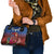 Proud of Samoa Shoulder Handbag Ula Nifo with Samoa 685 and Hibiscus Tapa Tribal Pattern