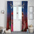 Proud of Samoa Window Curtain Ula Nifo with Samoa 685 and Hibiscus Tapa Tribal Pattern