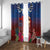 Proud of Samoa Window Curtain Ula Nifo with Samoa 685 and Hibiscus Tapa Tribal Pattern