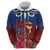 Proud of Samoa Zip Hoodie Ula Nifo with Samoa 685 and Hibiscus Tapa Tribal Pattern