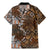 Fiji Masi Tapa Tribal Family Matching Mermaid Dress and Hawaiian Shirt Old Hibiscus Vintage Style LT03 - Polynesian Pride