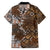 Fiji Masi Tapa Tribal Family Matching Puletasi and Hawaiian Shirt Old Hibiscus Vintage Style LT03 - Polynesian Pride