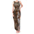 Fiji Masi Tapa Tribal Tank Maxi Dress Old Hibiscus Vintage Style LT03 Women Brown - Polynesian Pride