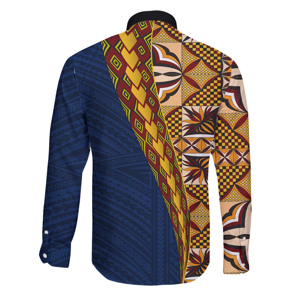 Samoan Siapo Family Matching Puletasi and Hawaiian Shirt Tatau Pattern Half Style LT03 - Polynesian Pride