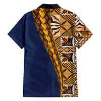 Samoan Siapo Family Matching Short Sleeve Bodycon Dress and Hawaiian Shirt Tatau Pattern Half Style LT03 - Polynesian Pride
