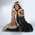 Samoan Siapo Hooded Blanket Tatau Pattern Half Style Retro Mode LT03 - Polynesian Pride