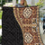 Samoan Siapo Quilt Tatau Pattern Half Style Retro Mode LT03 Brown - Polynesian Pride