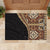 Samoan Siapo Rubber Doormat Tatau Pattern Half Style Retro Mode LT03 - Polynesian Pride