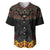 Custom New Zealand Rugby Baseball Jersey Black Fern Maori Tribal Pattern LT03 Black - Polynesian Pride