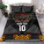 Custom New Zealand Rugby Bedding Set Black Fern Maori Tribal Pattern