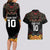 Custom New Zealand Rugby Couples Matching Long Sleeve Bodycon Dress and Hawaiian Shirt Black Fern Maori Tribal Pattern LT03 - Polynesian Pride