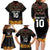 Custom New Zealand Rugby Family Matching Long Sleeve Bodycon Dress and Hawaiian Shirt Black Fern Maori Tribal Pattern LT03 - Polynesian Pride