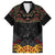 Custom New Zealand Rugby Family Matching Short Sleeve Bodycon Dress and Hawaiian Shirt Black Fern Maori Tribal Pattern LT03 Dad's Shirt - Short Sleeve Black - Polynesian Pride