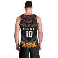 Custom New Zealand Rugby Men Tank Top Black Fern Maori Tribal Pattern LT03 - Polynesian Pride