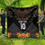 Custom New Zealand Rugby Quilt Black Fern Maori Tribal Pattern