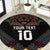 Custom New Zealand Rugby Round Carpet Black Fern Maori Tribal Pattern