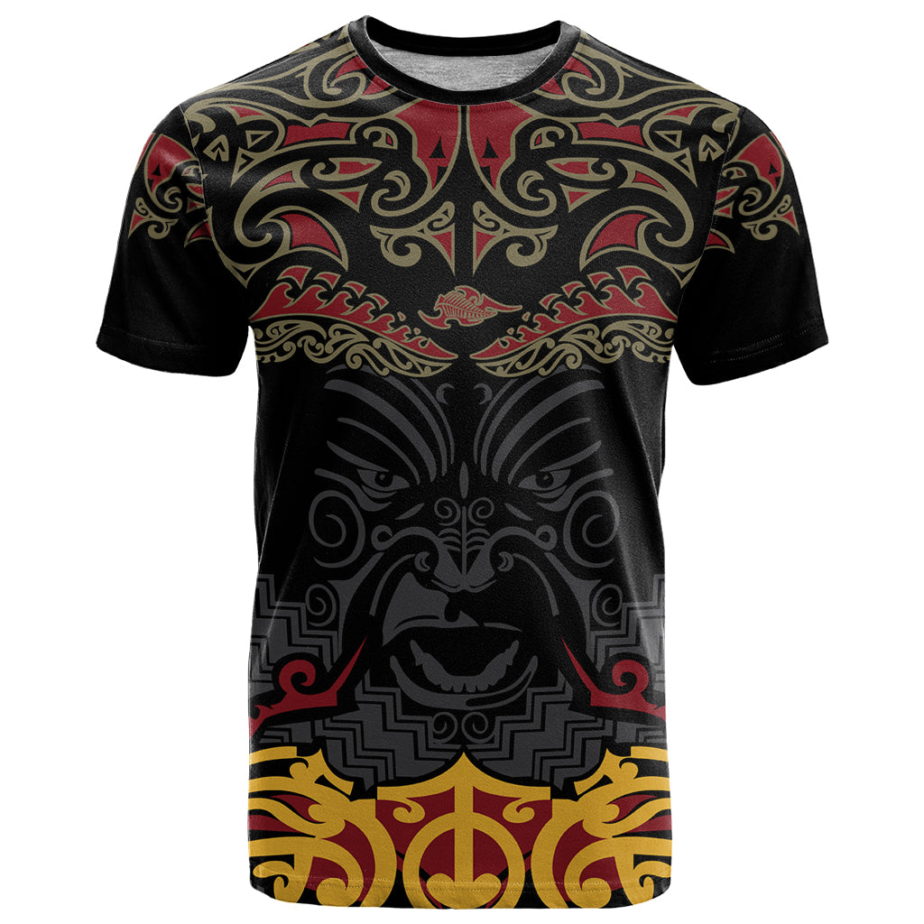 Custom New Zealand Rugby T Shirt Black Fern Maori Tribal Pattern LT03 Black - Polynesian Pride