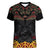 Custom New Zealand Rugby Women V Neck T Shirt Black Fern Maori Tribal Pattern LT03 Female Black - Polynesian Pride