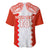 Custom Tonga Rugby Baseball Jersey Ikale Tahi Ngatu Tribal Pattern LT03