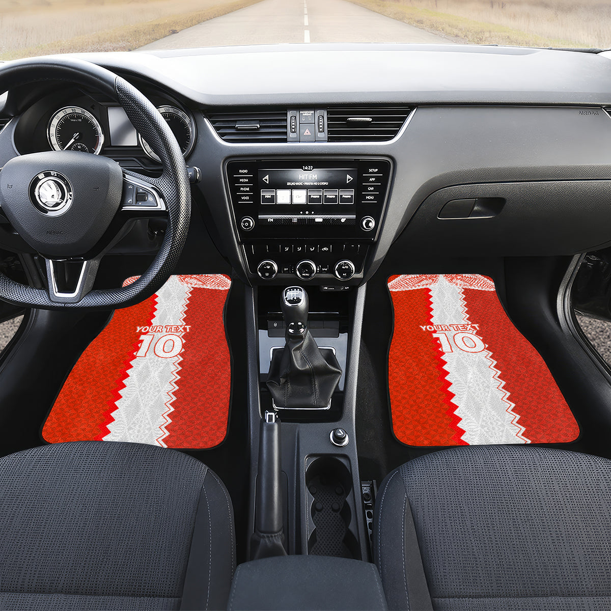 Custom Tonga Rugby Car Mats Ikale Tahi Ngatu Tribal Pattern