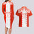 Custom Tonga Rugby Couples Matching Long Sleeve Bodycon Dress and Hawaiian Shirt Ikale Tahi Ngatu Tribal Pattern LT03