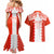 Custom Tonga Rugby Couples Matching Mermaid Dress and Hawaiian Shirt Ikale Tahi Ngatu Tribal Pattern LT03