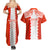 Custom Tonga Rugby Couples Matching Summer Maxi Dress and Hawaiian Shirt Ikale Tahi Ngatu Tribal Pattern LT03