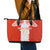 Custom Tonga Rugby Leather Tote Bag Ikale Tahi Ngatu Tribal Pattern