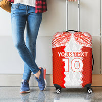 Custom Tonga Rugby Luggage Cover Ikale Tahi Ngatu Tribal Pattern